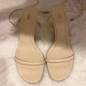 Zara Women's Elegant Cream Heels